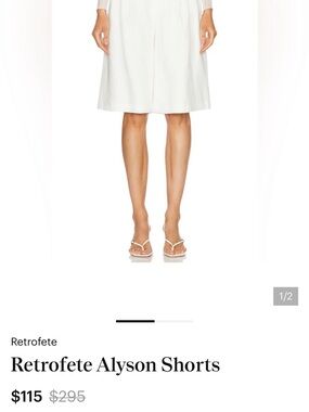 Retrofete Cream Alyson Shorts